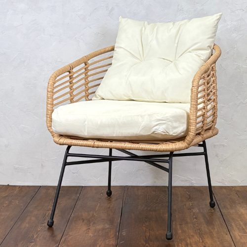 Isobel 4 Seater Outdoor Dining Set with Cushions - Image 3