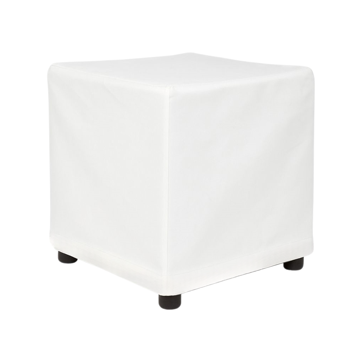 Solid White Cube Seat
