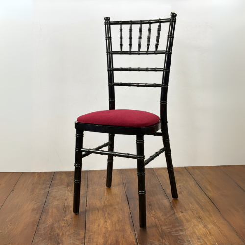 Piano Black Chiavari Wooden Chair Hire - Image 4