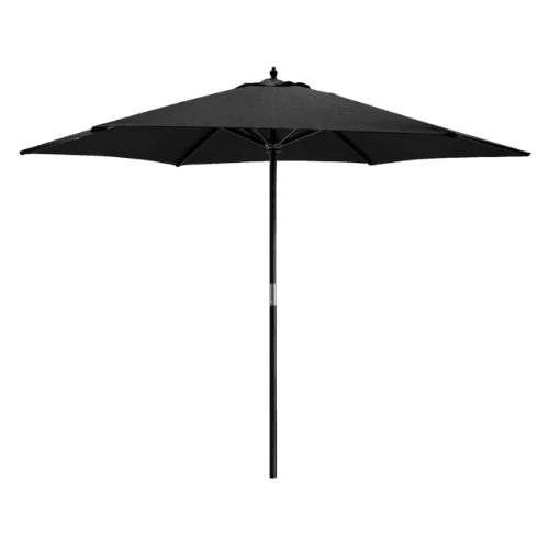Black Parasol - Wooden Frame