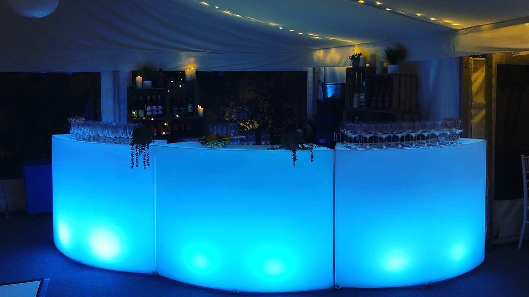 LED Curved Round Bar Panel Circle Hire Hampshire