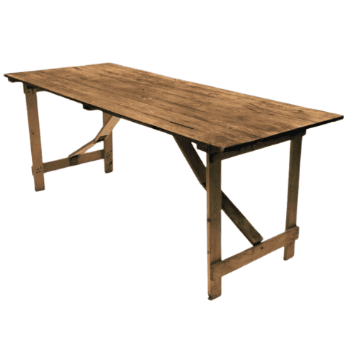 Rustic Trestle Table Hire