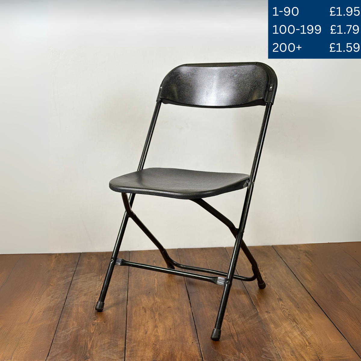 Black Folding Chair Hire