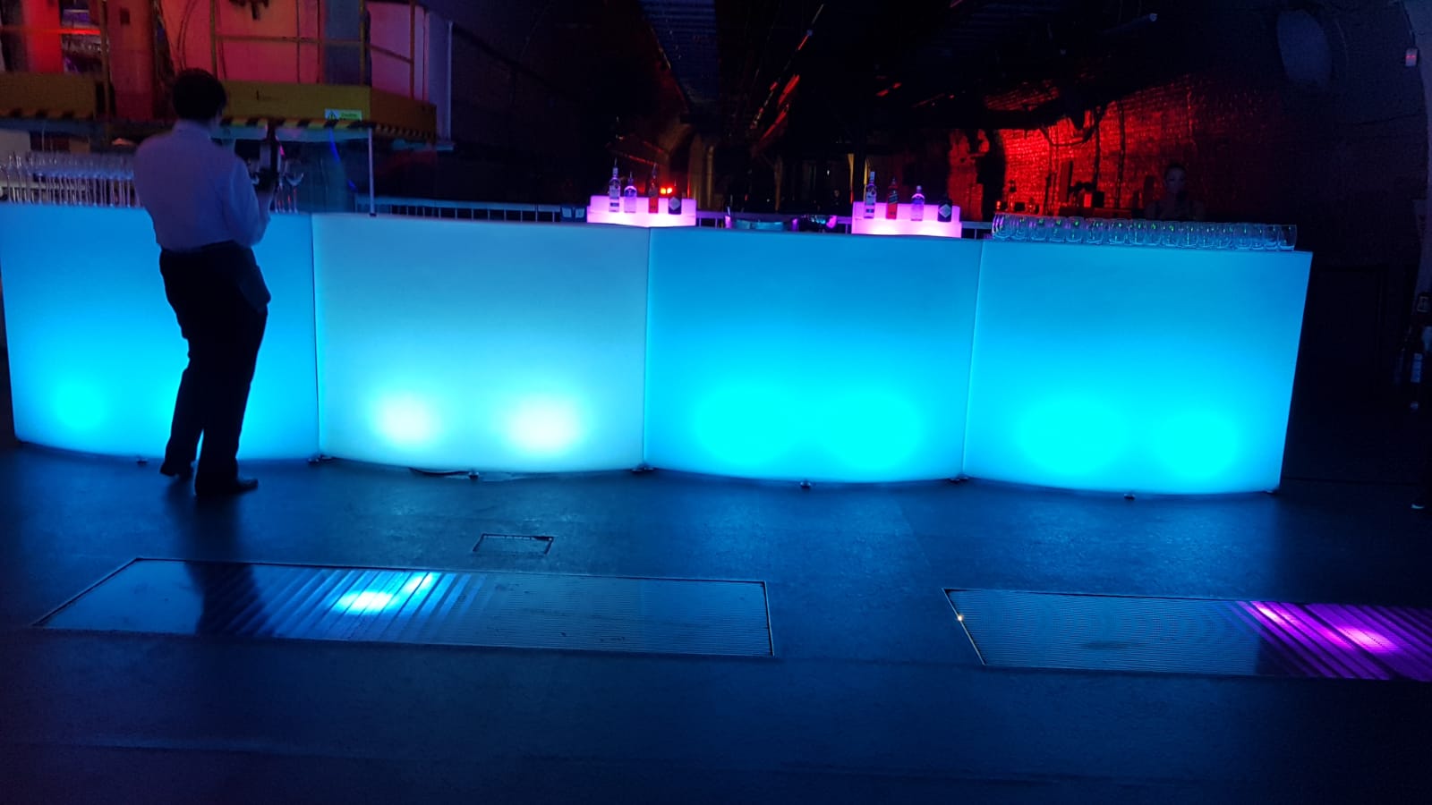 LED Curved Round Bar Panel Circle Hire Hampshire