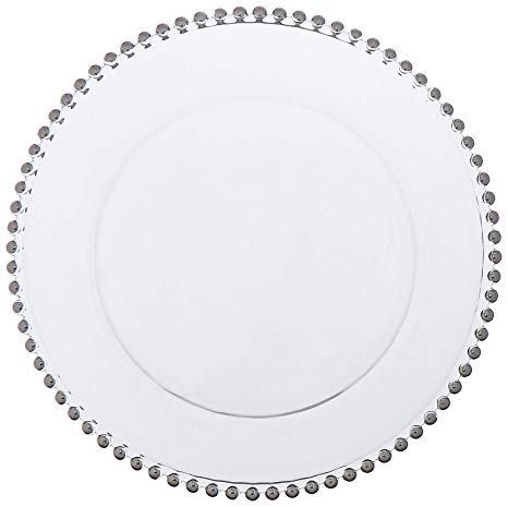 Silver Bead Charger Plate