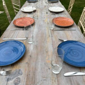 Limewash Wider Rustic Trestle