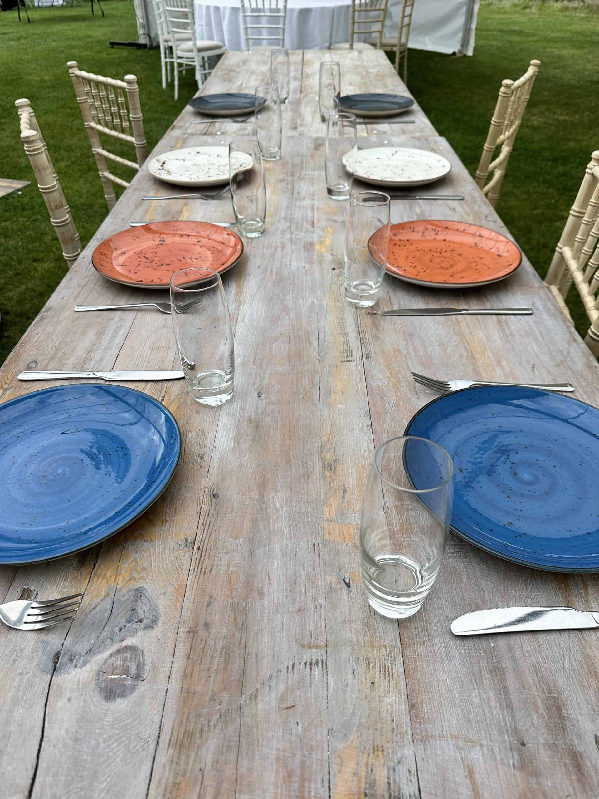 Limewash Wider Rustic Trestle